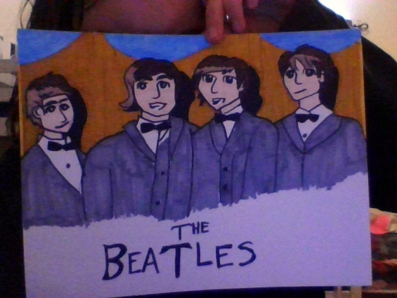 Ava draws the Beatles and other stuff